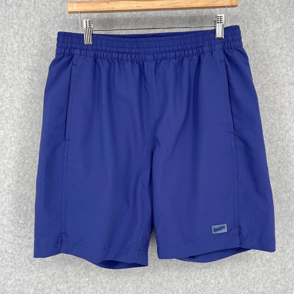 Duluth Trading Co Purple and Blue Swim Trunks Quick-Dry Comfort
